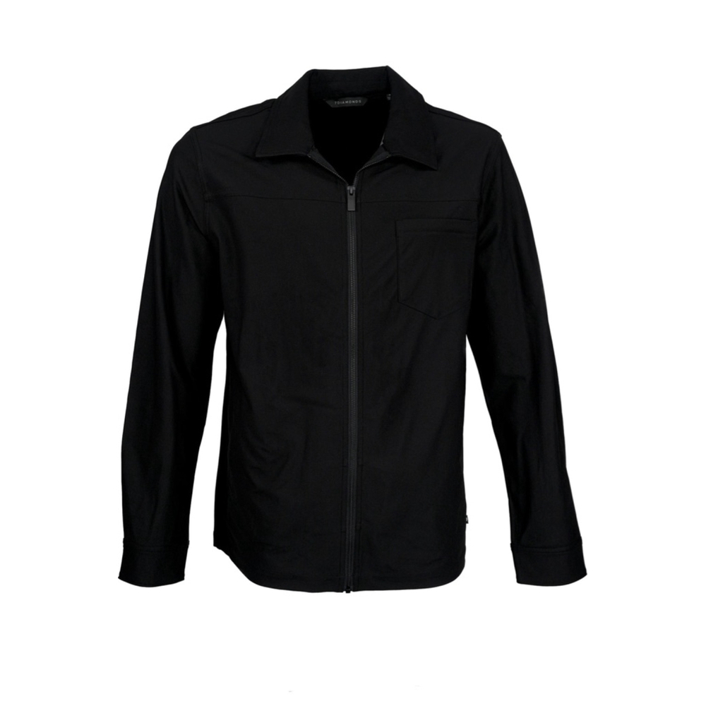 7 Diamonds Men’s Traveler Black Jacket full zip size Small